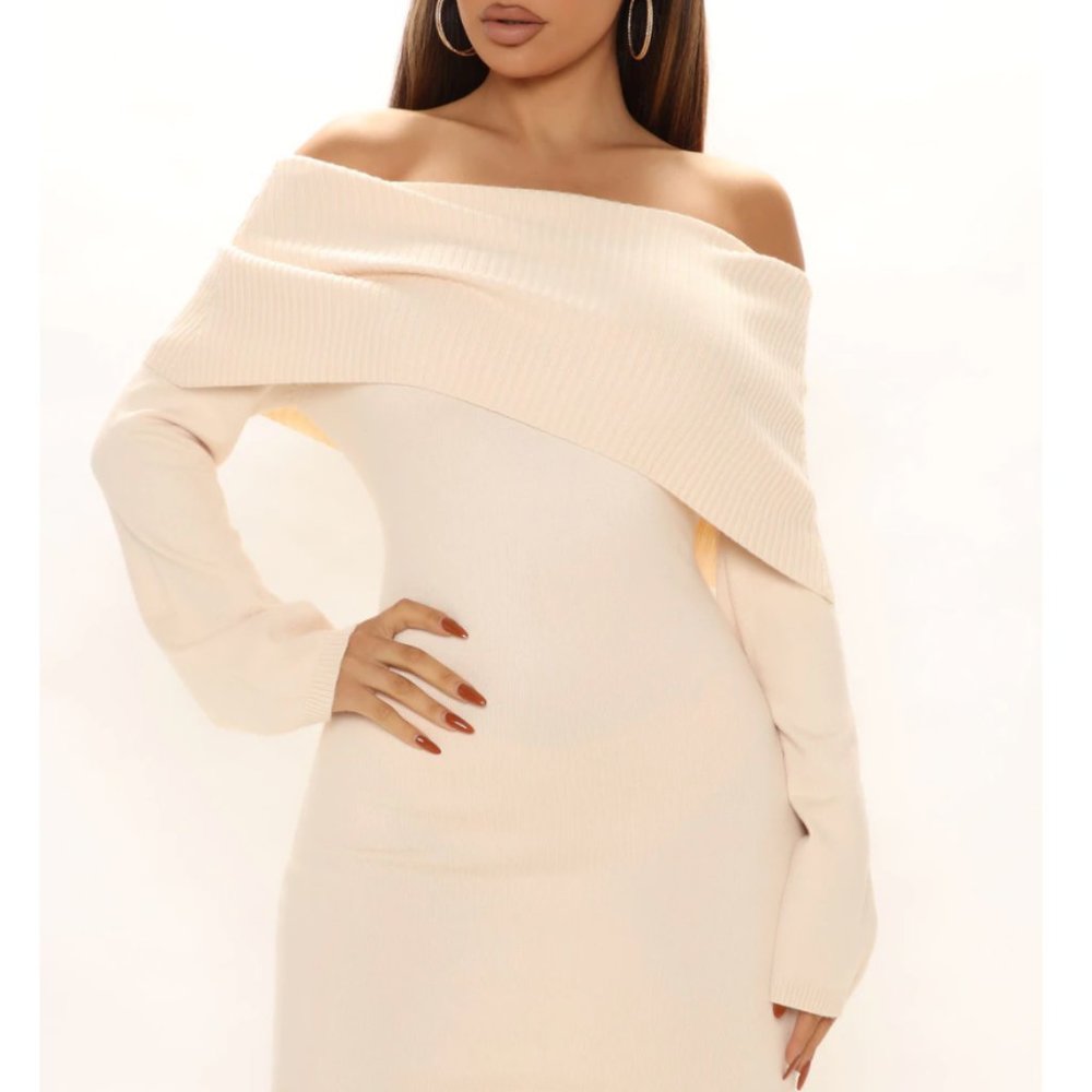 Fashionnova Feeling Euphoric Sweater Mini Dress